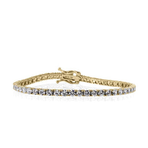 9K Yellow Gold Tennis Bracelet