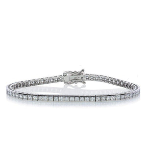 3.2ct. eq. Princess Tennis Bracelet