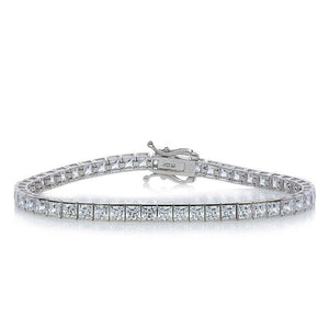 Princess Channel Set Tennis Bracelet