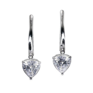Violetta Heart Drop Earrings