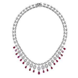 Grapevine Necklace Red Ruby