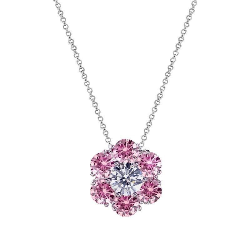 Pink Flower Pendant