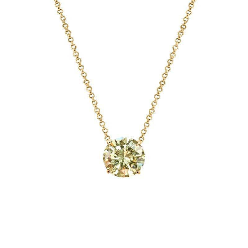Round Pendant Fancy Yellow