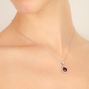 Vintage Round Pendant Ruby