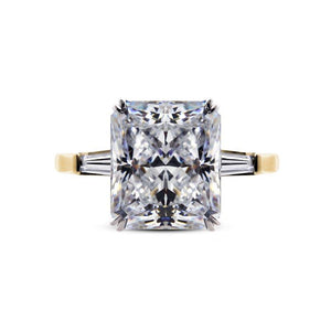 Baguette Radiant Solitaire Yellow Gold