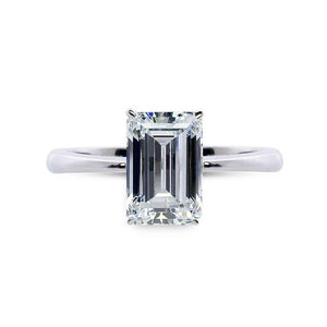 Bailey Emerald Single Prong Ring