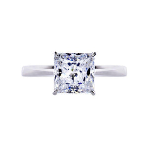 Knife Edge Princess Solitaire