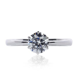 Knife Edge Round Solitaire