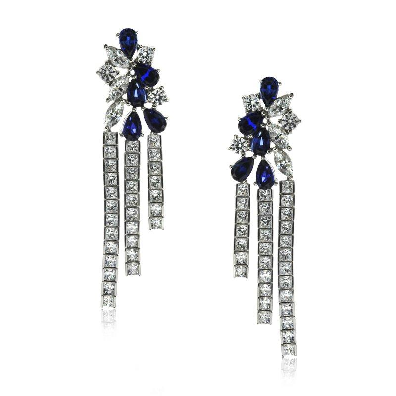 Midnight Sapphire Earrings