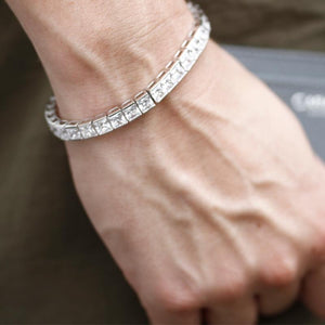 Isabelle Princess Cut Tennis Bracelet