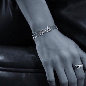 Sterling Silver Bracelet - Naya Collection Pear cut bracelet
