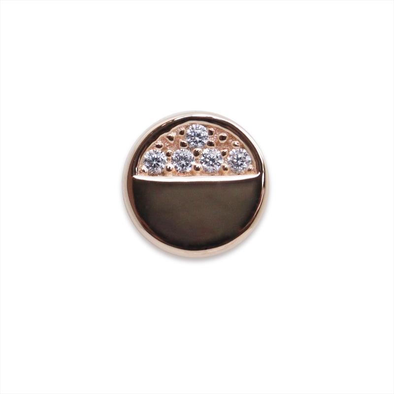 Sterling Silver Stud earring - rose gold plated