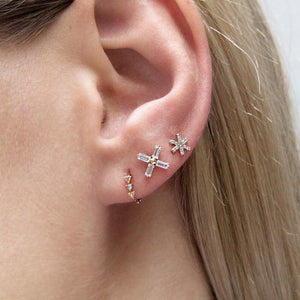 9K Yellow Gold Stud Earring