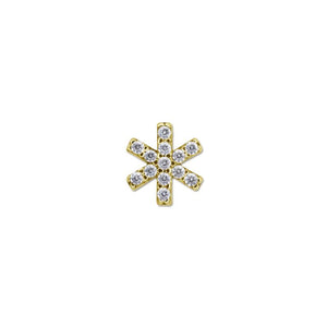 9K Yellow Gold Stud Earring