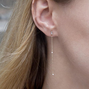 Oriana Drop Earrings in Rose Gold