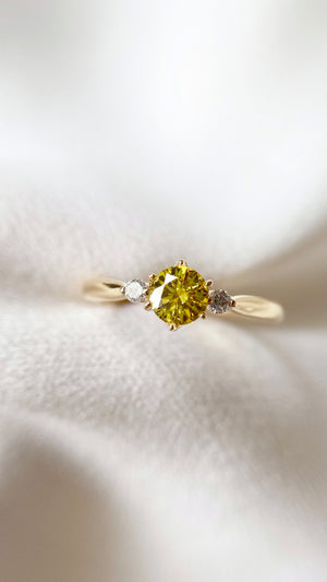 Adina Ring 0.40ct Fancy Yellow 18K Yellow Gold
