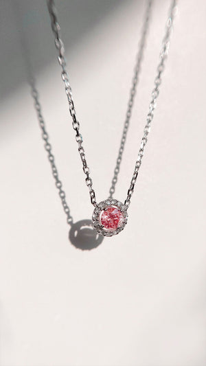 Berry Necklace 0.32ct 18K White Gold