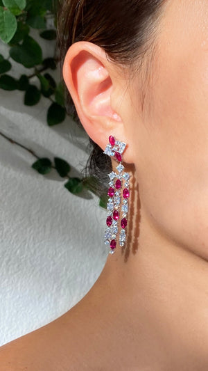 Brady Ruby Earrings