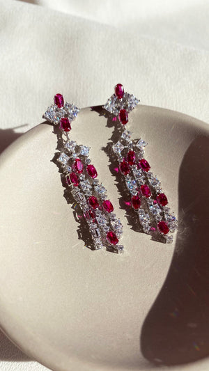 Brady Ruby Earrings