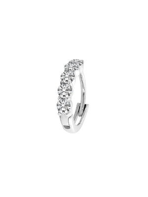 Celia Hoop 9K White Gold