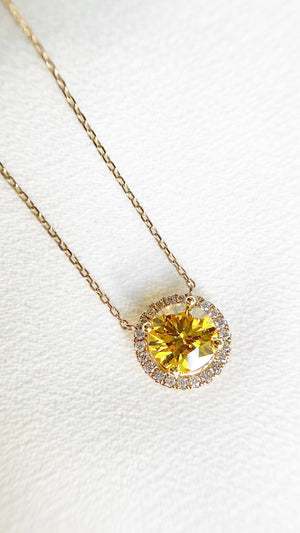 Cory Necklace 0.63ct Fancy Yellow 18K Yellow Gold