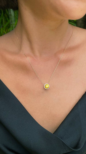 Cory Necklace 0.63ct Fancy Yellow 18K Yellow Gold