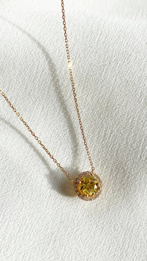 Cory Necklace 0.63ct Fancy Yellow 18K Yellow Gold