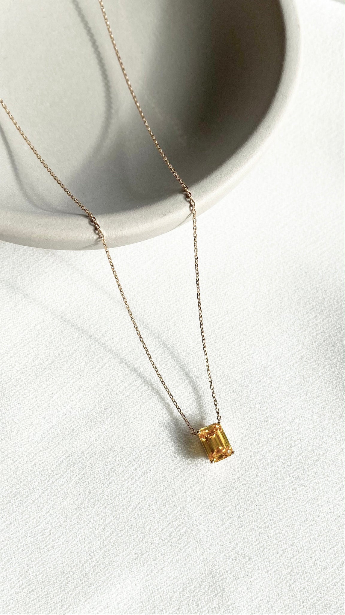 Nessa Necklace 1.12ct Fancy Yellow 18K Yellow Gold