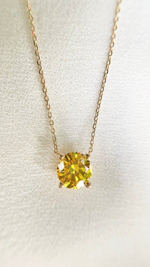 Loretta Necklace 0.98ct Fancy Yellow 18K Yellow Gold