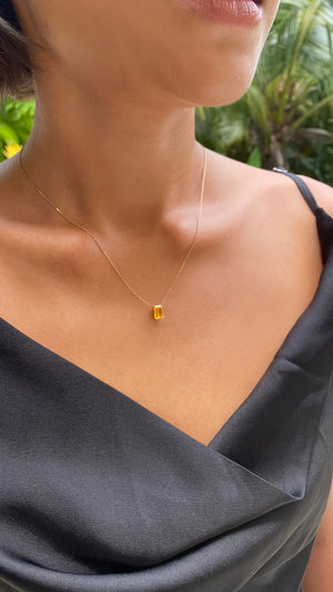 Nessa Necklace 1.12ct Fancy Yellow 18K Yellow Gold