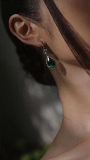 Ren Emerald Drop Earrings