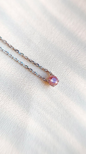 Taffy Necklace 0.31ct 18K White Gold