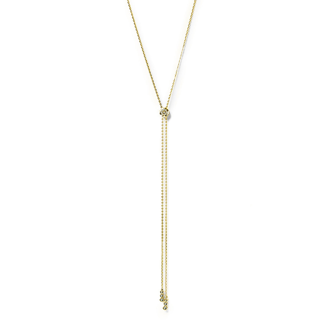 Tulisa Marquise Necklace Gold Vermeil